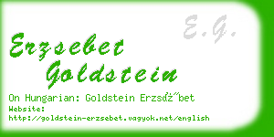 erzsebet goldstein business card